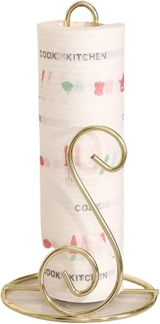 Stainless Steel Tissue Roll Holder-Music Tissue Box Apricot