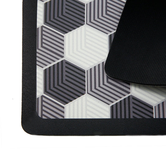 Anti Slip Dish Drying Mat- 5763 Hexagonal Rugs Apricot