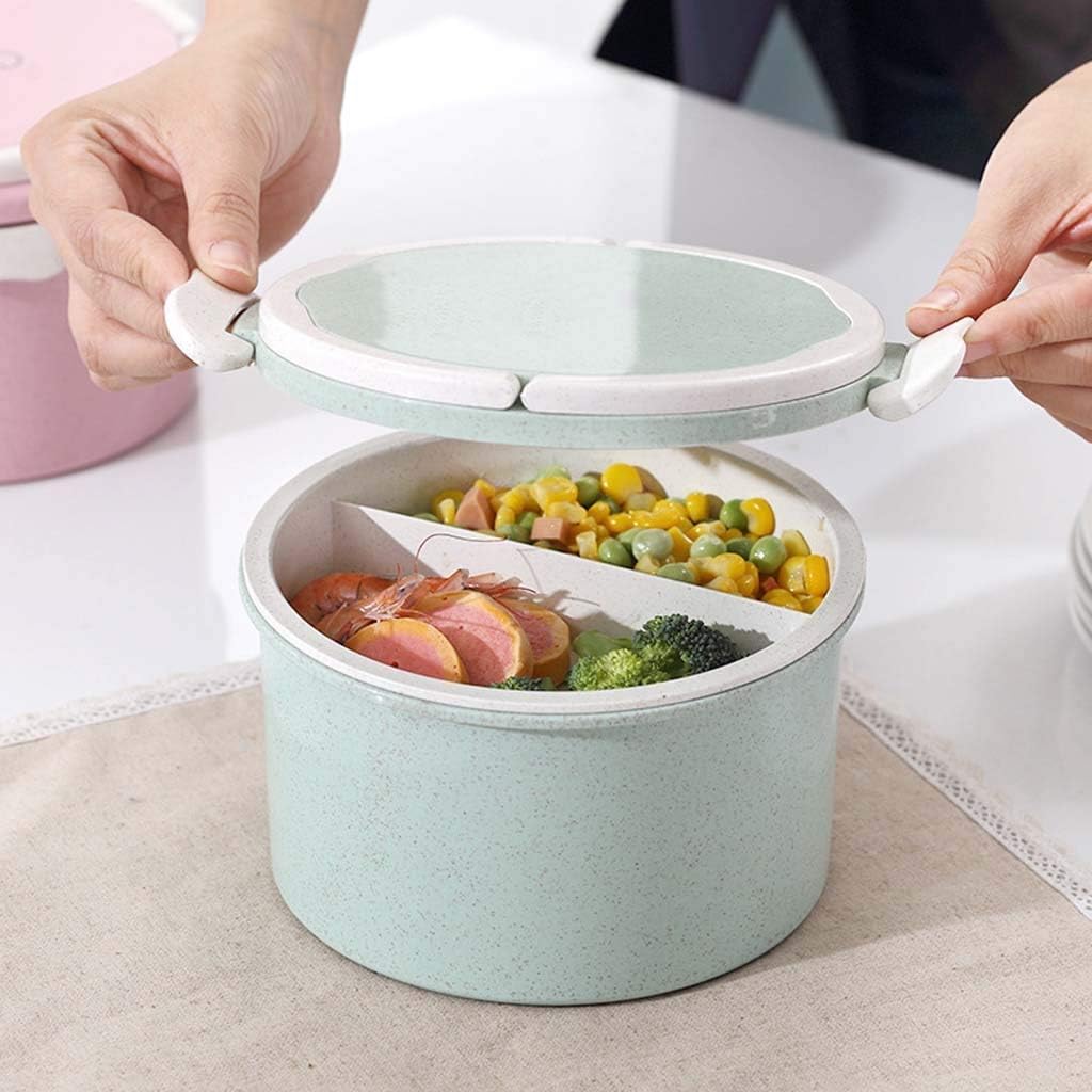 2 Layer Microwave Cycle Lunch Box(SA2405-06)-(14363)Off White Over Sky Blue Apricot