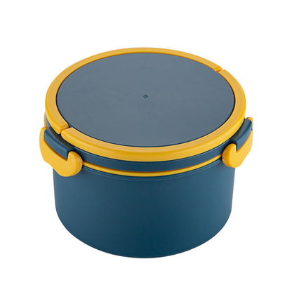 2 Layer Microwave Cycle Lunch Box(SA2405-06)-Yellow Over Green  Apricot   