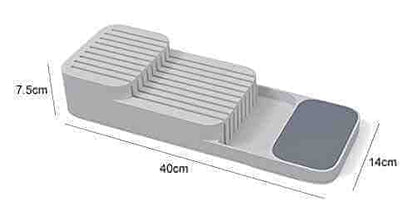 2 Tier Knife Organizer(SA2405-71)-(5610)L/Grey Apricot