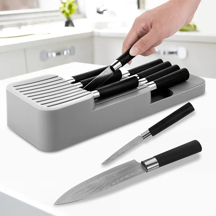2 Tier Knife Organizer(SA2405-71)-(5610)L/Grey Apricot