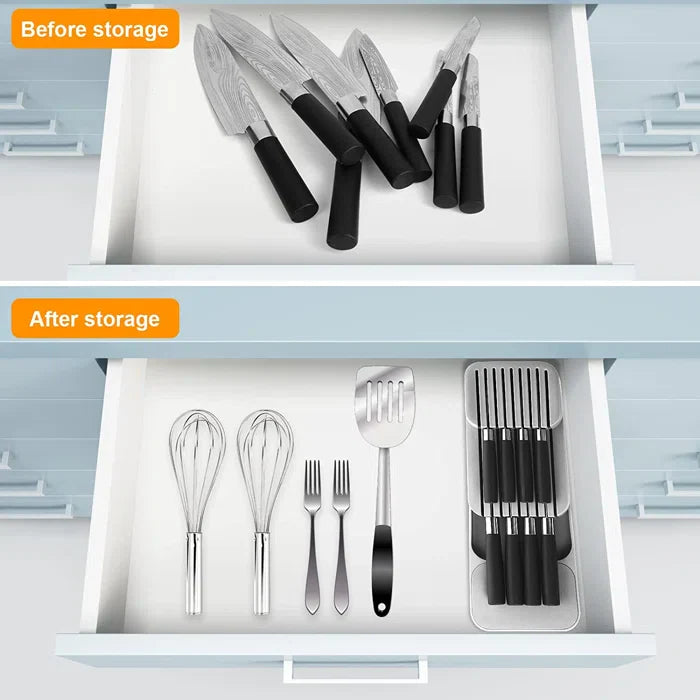 2 Tier Knife Organizer(SA2405-71)-Black Apricot