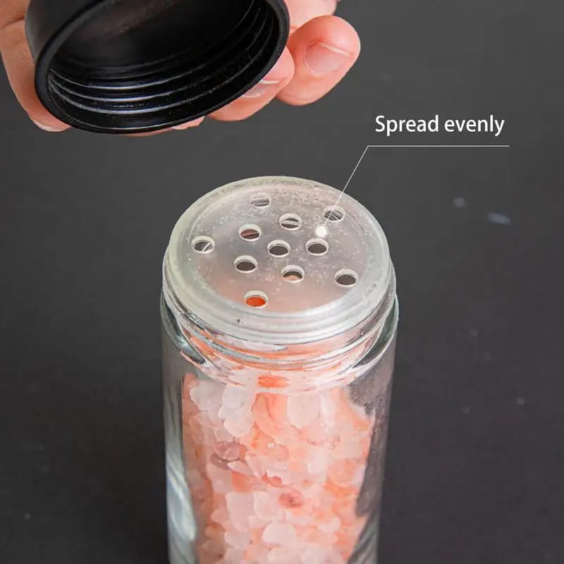 21 PCs Rotating Spice Jar Organizer-14277-With Stand Spice and sugar Jar Apricot