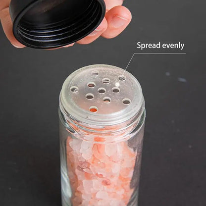 21 PCs Rotating Spice Jar Organizer-14277-With Stand Spice and sugar Jar Apricot