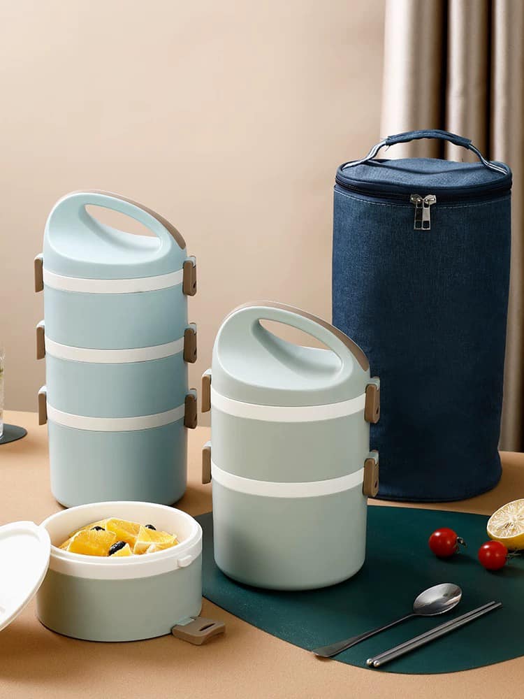3 Layer Lunch Box-SA2405-75 Apricot