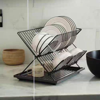 2 Tier Dish Drainers (SA2510-043) Dish Rack Apricot