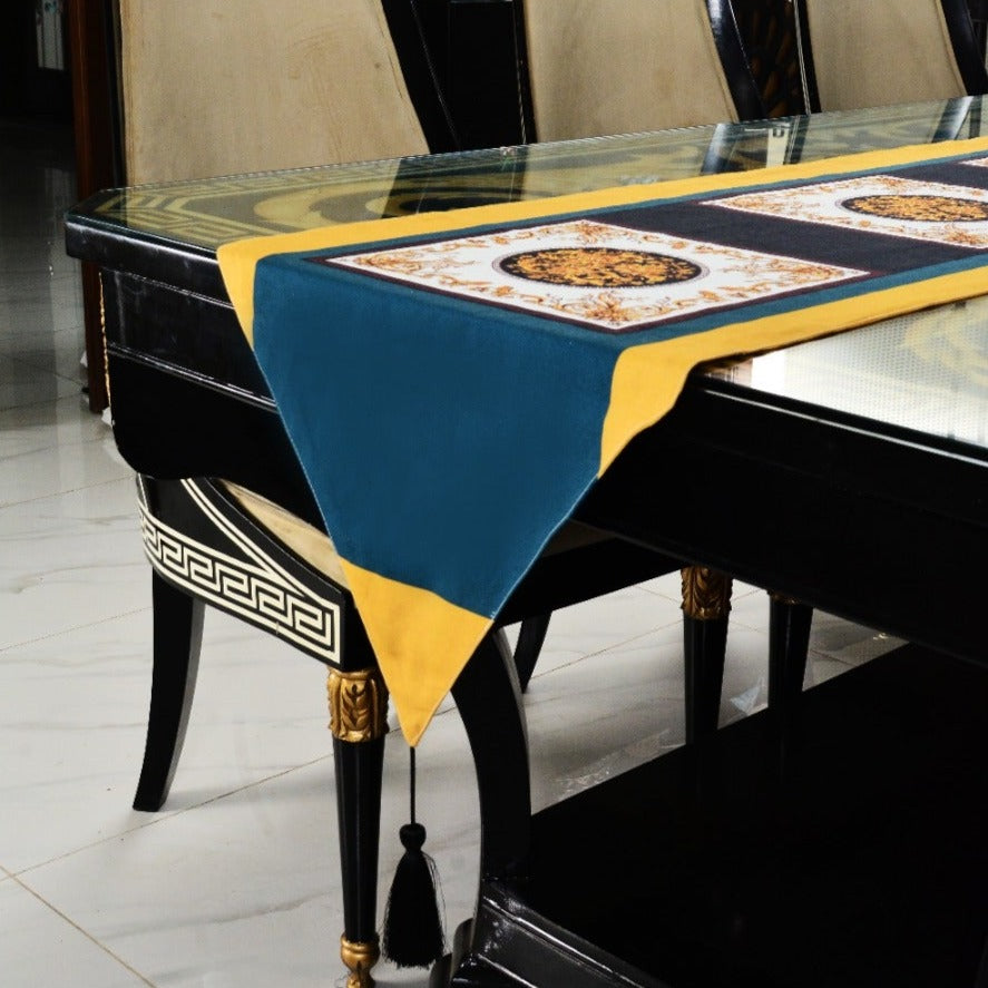 6 & 8 Seater Dining Table Runner-Milan Table Runners Apricot   