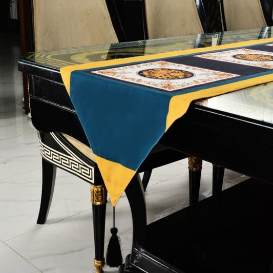 6 & 8 Seater Dining Table Runner-Milan Table Runners Apricot   