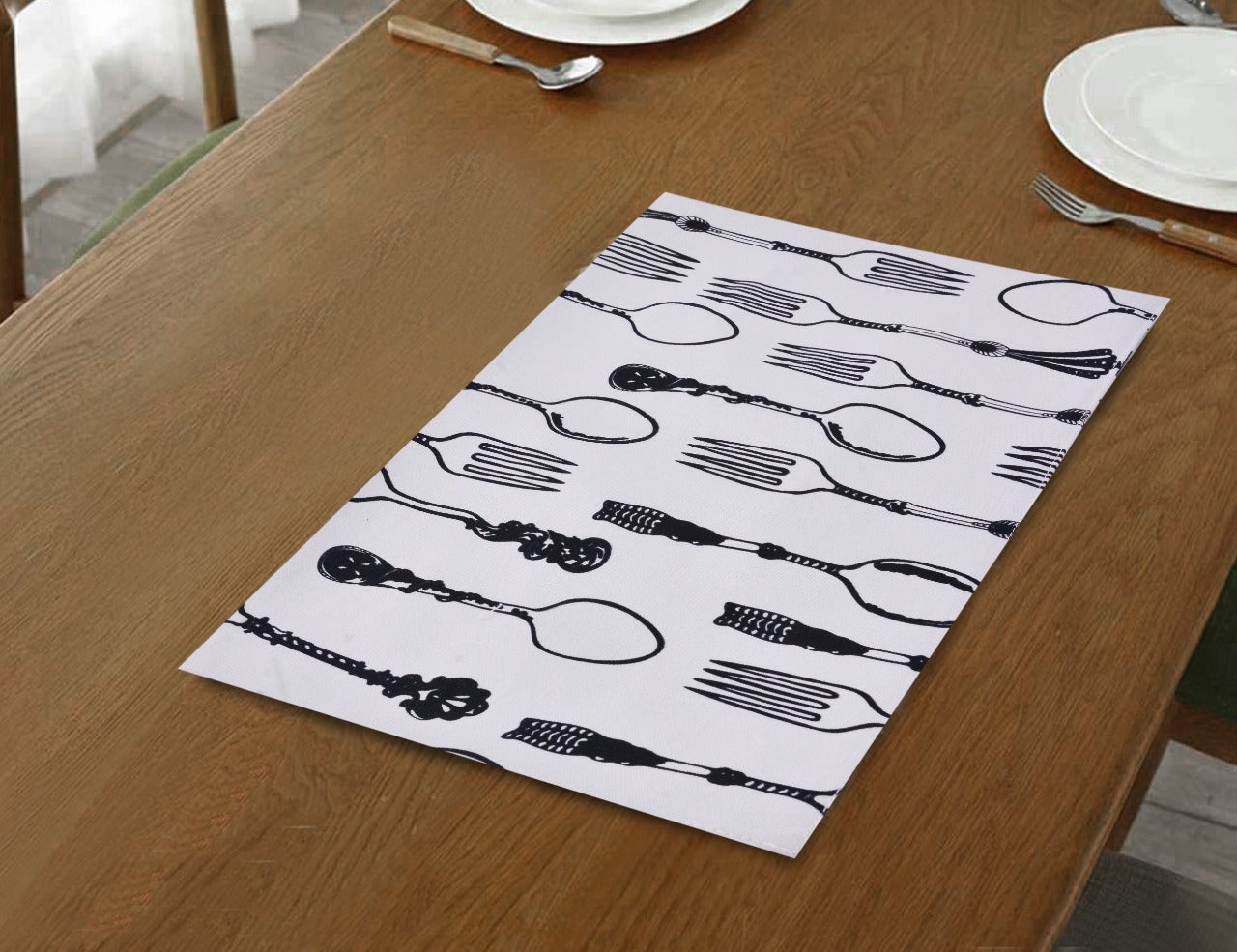 6 Seater Dining Table Runner Set(4617)- TRS06 Table Runners Apricot   