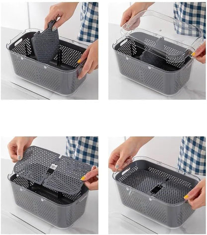 22PCs Multi-functional Food Chopper with Large Container-SA2411-47 Spice and sugar Jar Apricot