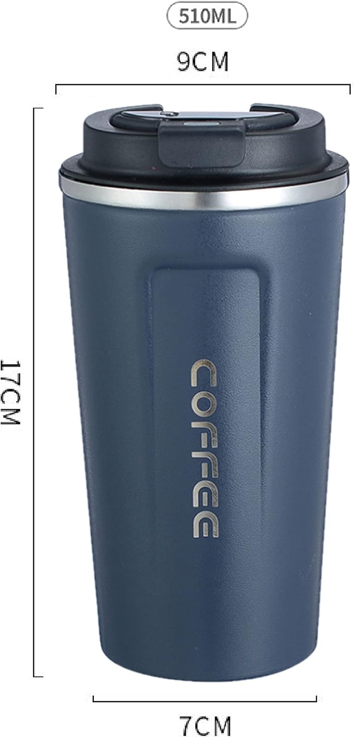 510ML Thermo Coffee Mug with Hermetic Temperature (SA2510-074)Azul Blue Tumbler Apricot