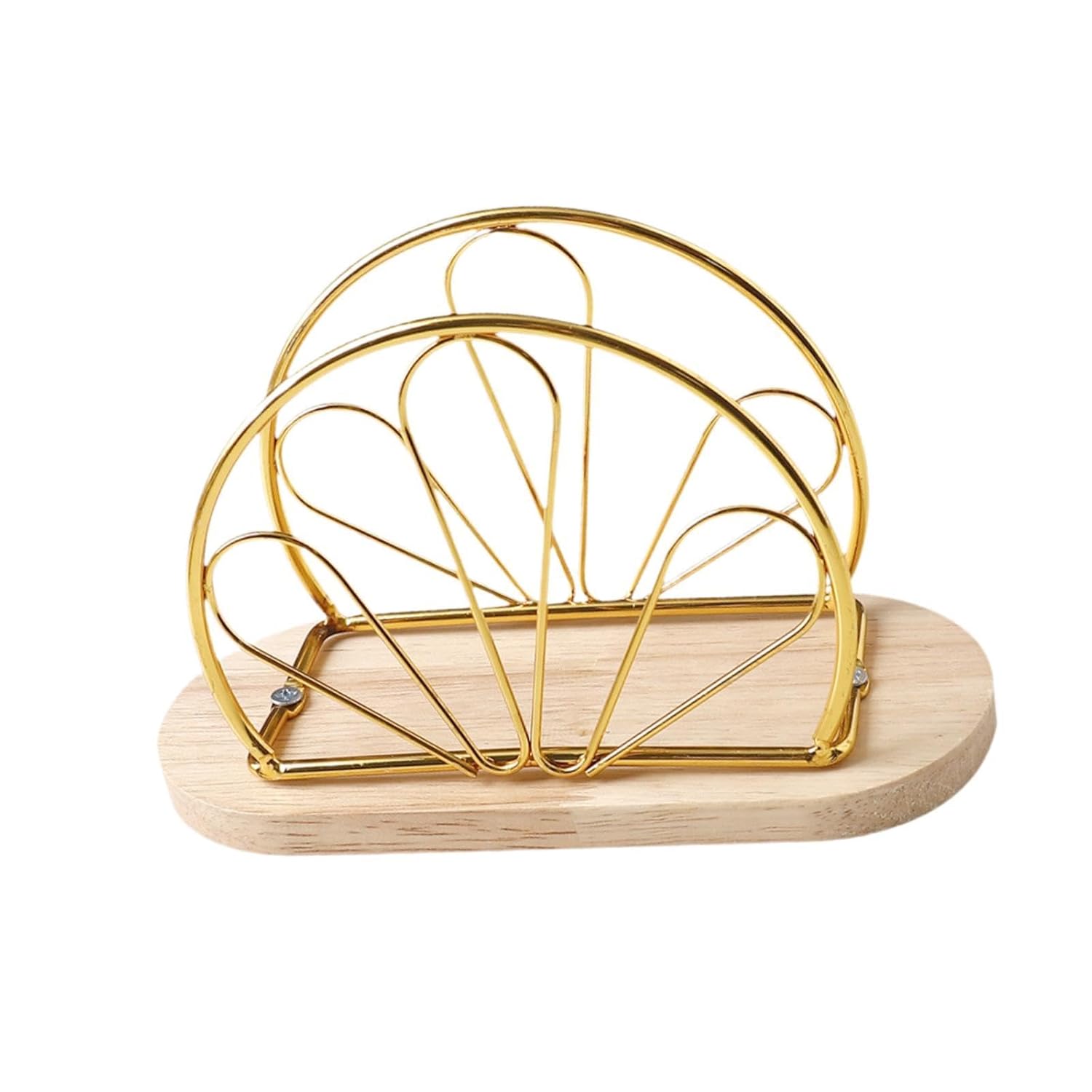 Metallic Napkins & Tissue Holder-Flowers(SA2408-132) Tissue Box Apricot