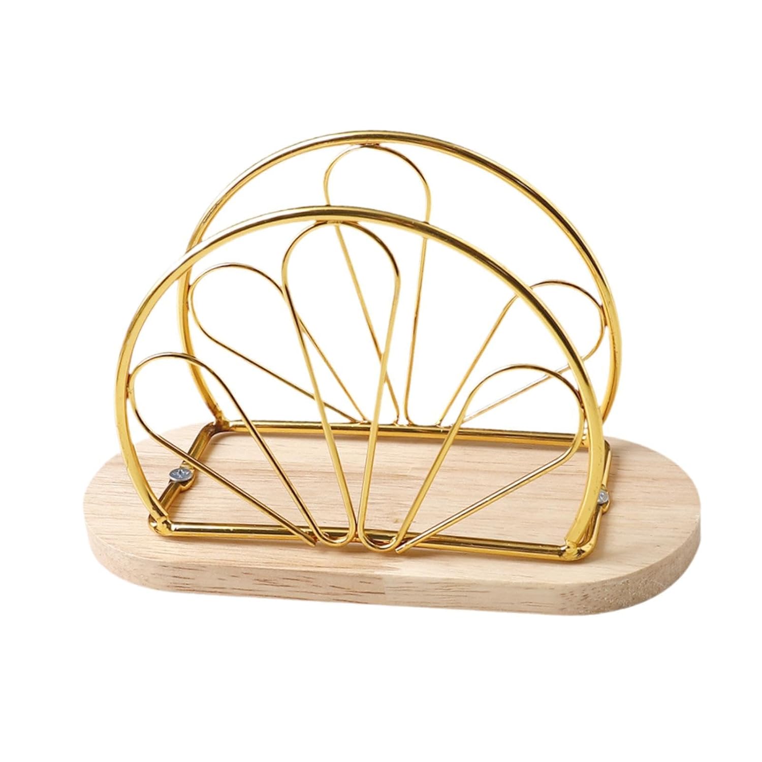 Metallic Napkins & Tissue Holder-Flowers(SA2408-132) Tissue Box Apricot