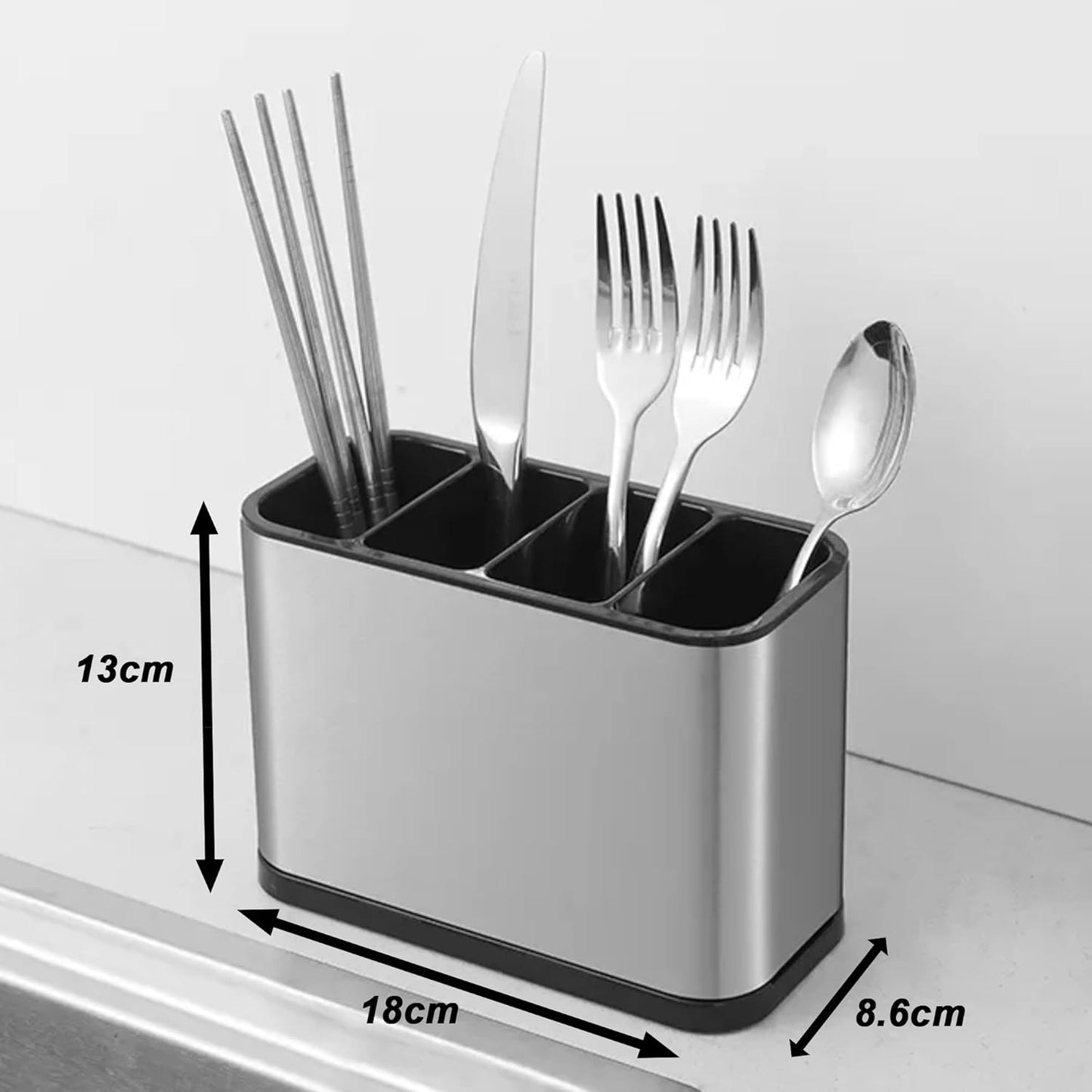 1 PC Cutlery Holder With Drainer SA2411-45 cutlery holder Apricot