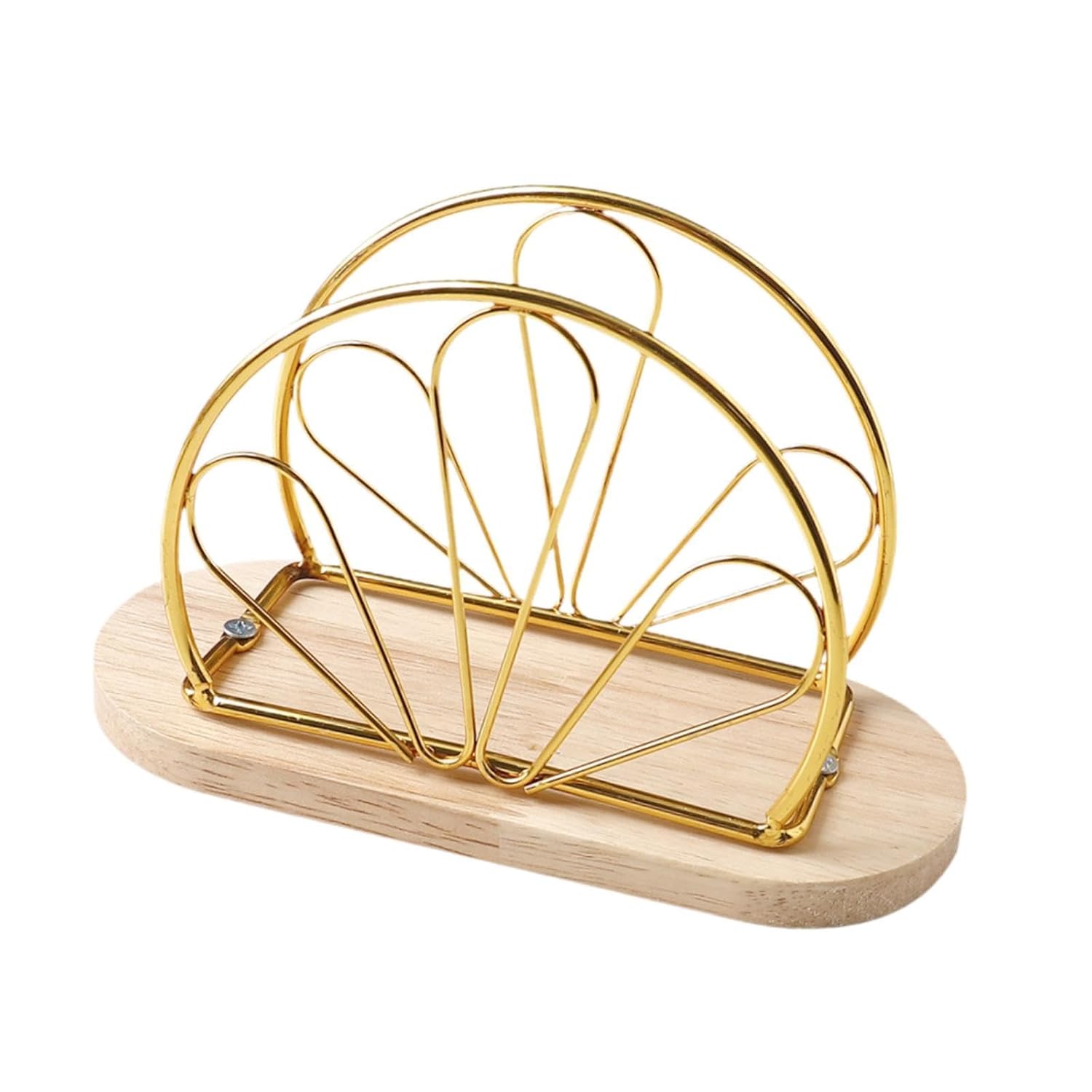 Metallic Napkins & Tissue Holder-Flowers(SA2408-132) Tissue Box Apricot