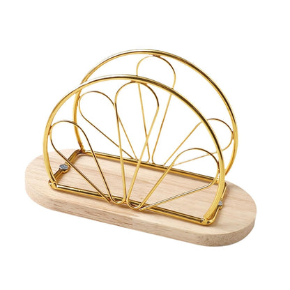 Metallic Napkins & Tissue Holder-Flowers(SA2408-132) Tissue Box Apricot