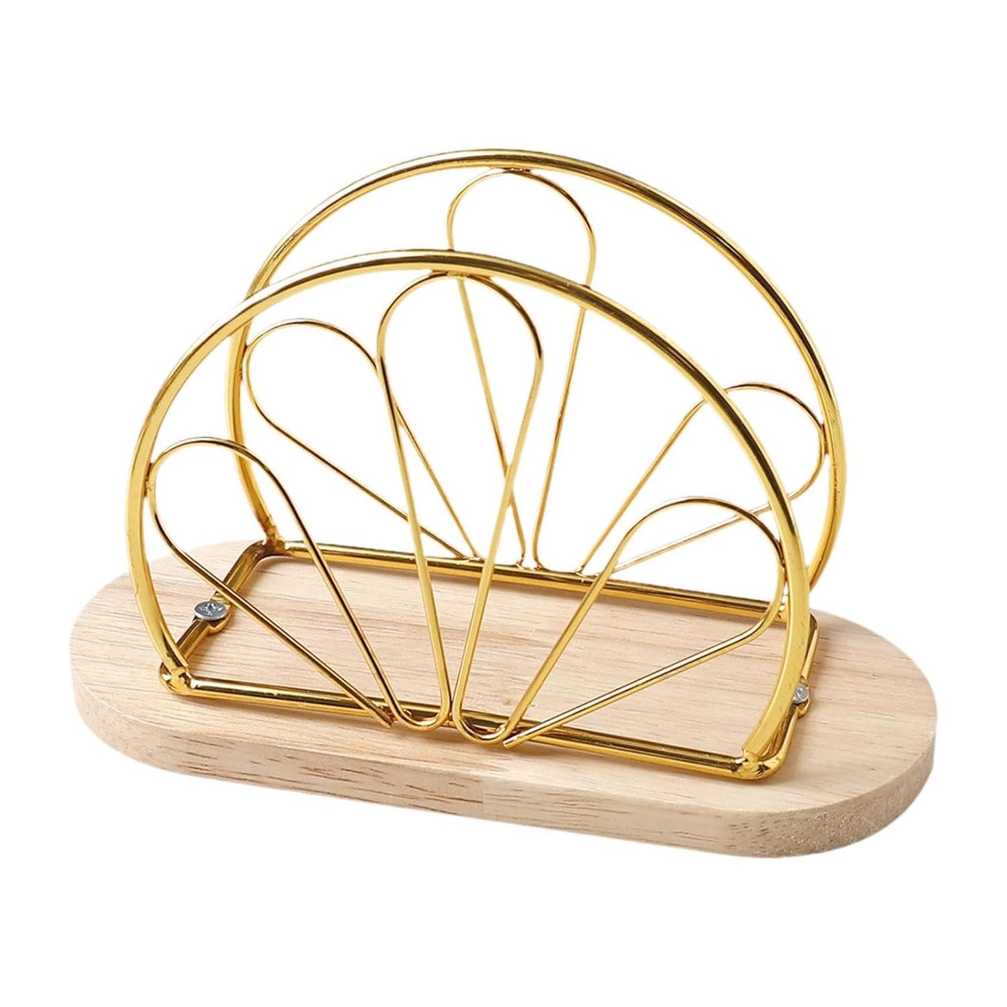 Metallic Napkins & Tissue Holder-Flowers(SA2408-132) Tissue Box Apricot