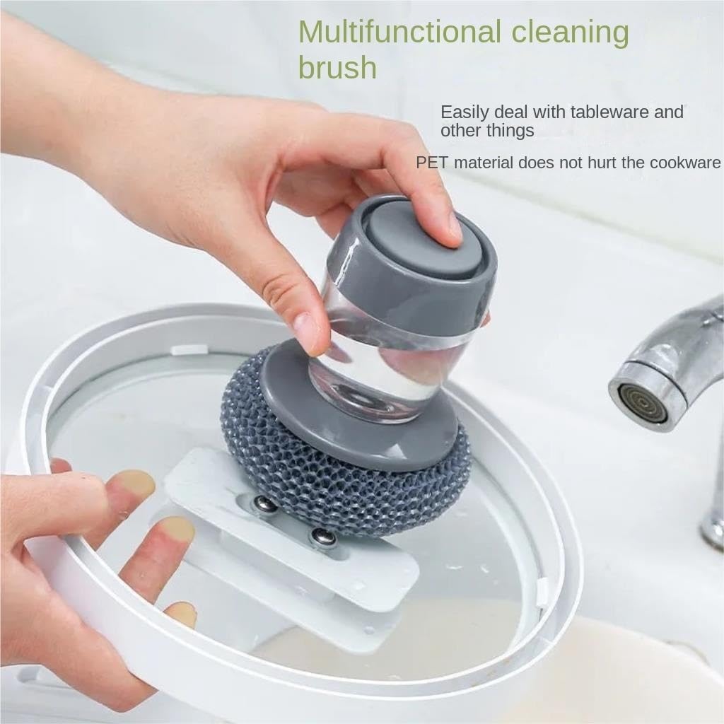 Multi-Functional Cleaning Brush (SA2510-016) cutlery holder Apricot