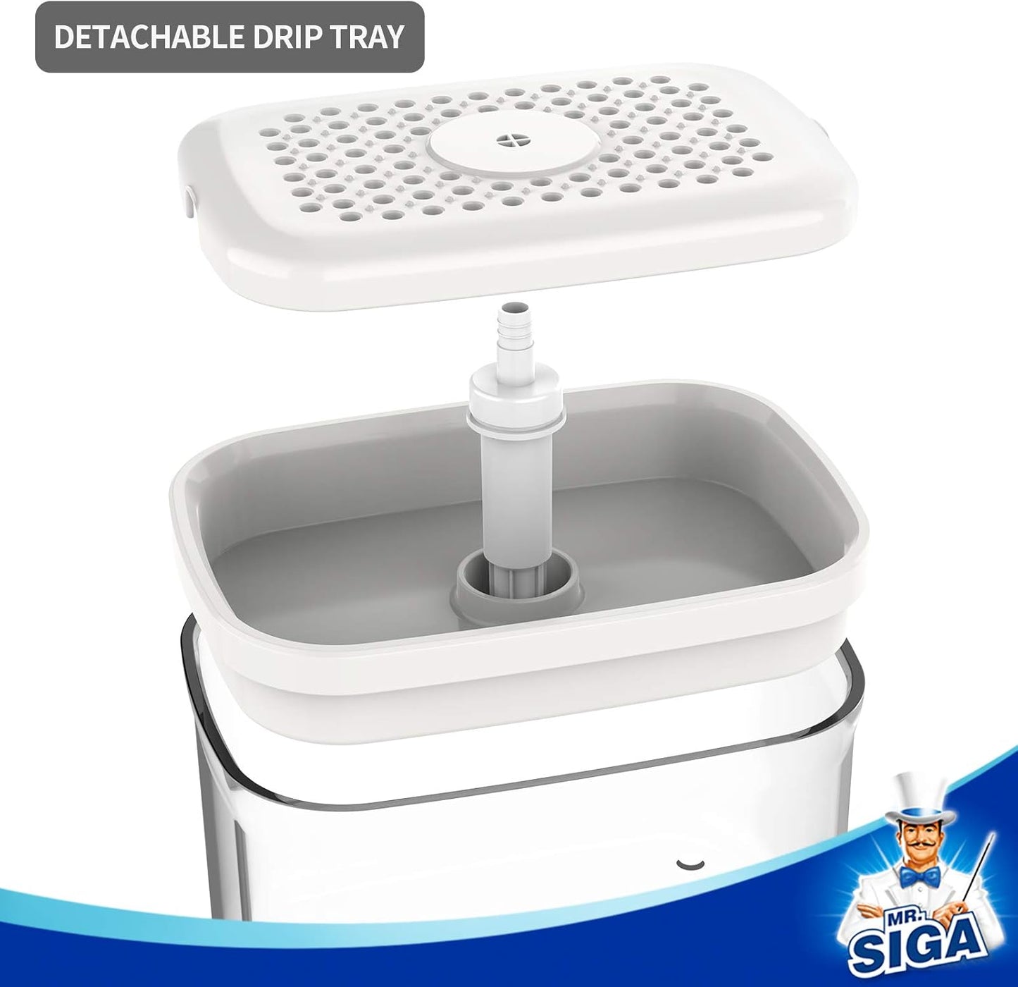 2 in 1 Premium Dishwashing Soap Pump Dispenser and Sponge Holder (SA2510-011) cutlery holder Apricot