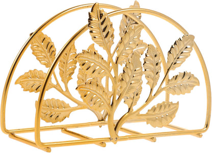 Metallic Napkins & Tissue Holder-Wheat(SA2408-133) Tissue Box Apricot