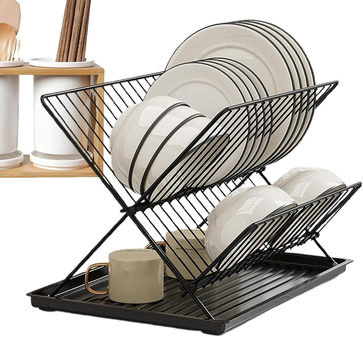 2 Tier Dish Drainers (SA2510-043) Dish Rack Apricot