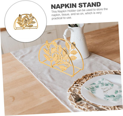 Metallic Napkins & Tissue Holder-Wheat(SA2408-133) Tissue Box Apricot