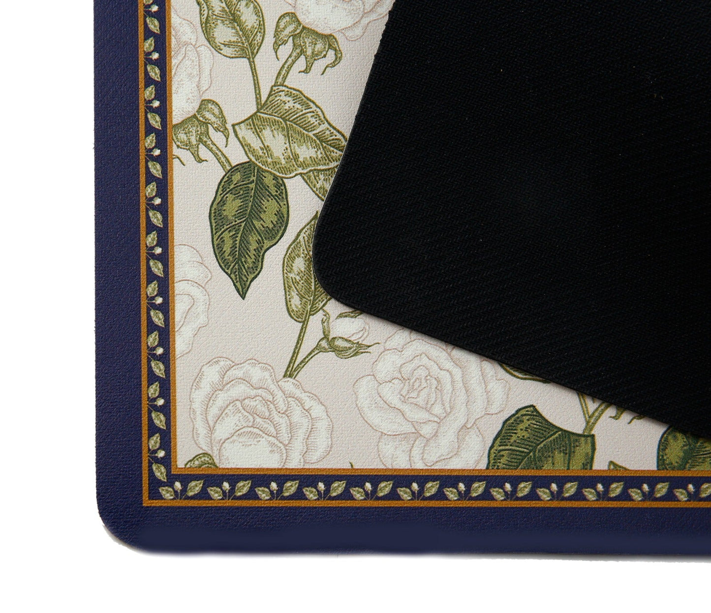 Anti Slip Dish Drying Mat-Green Leaf Rugs Apricot   