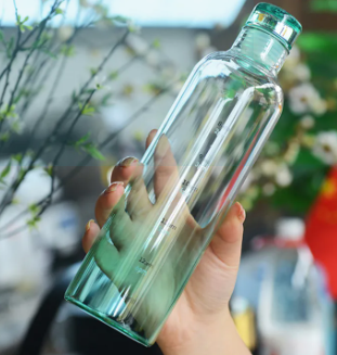 Water bottle with Time Marker Cover (SA2408-169) Apricot