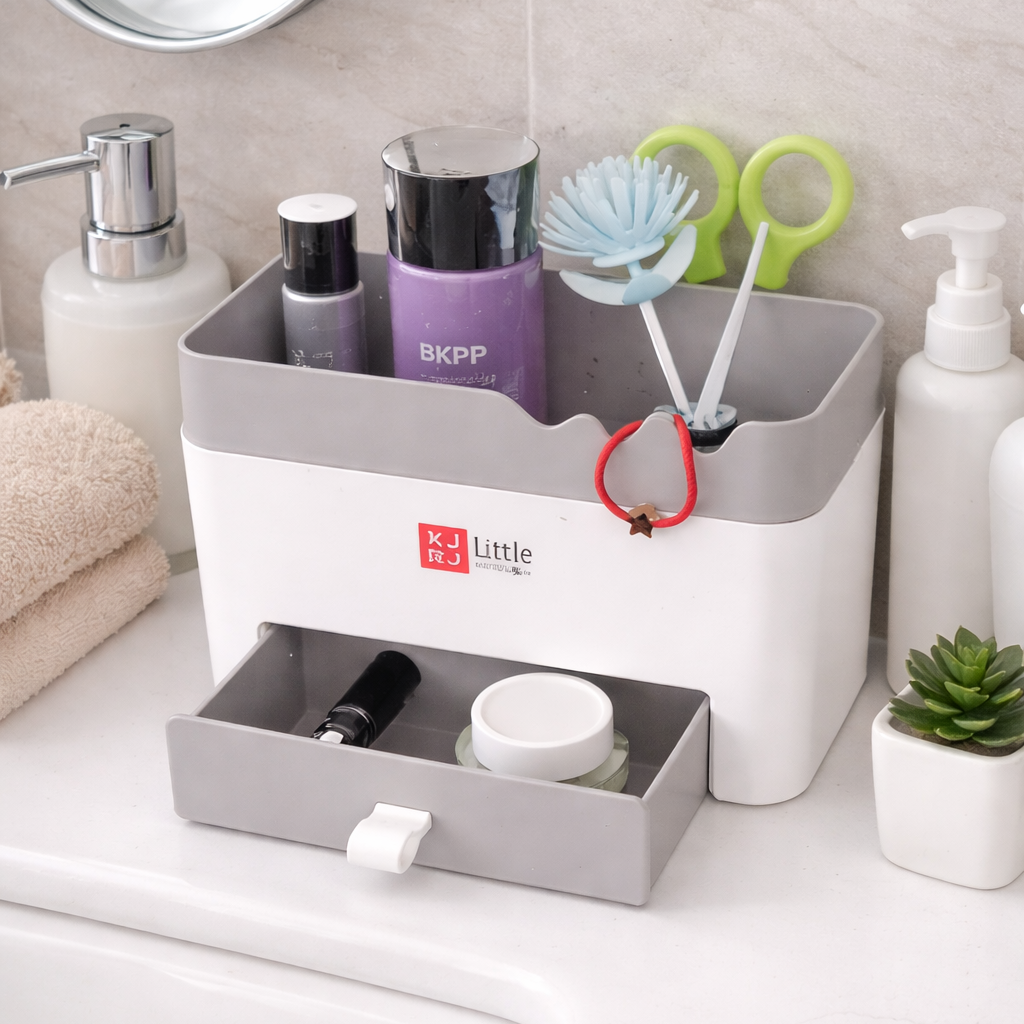 Wall Mounted Storage Organizer Rack (SA2510-068) Bathroom Accessory Sets Apricot