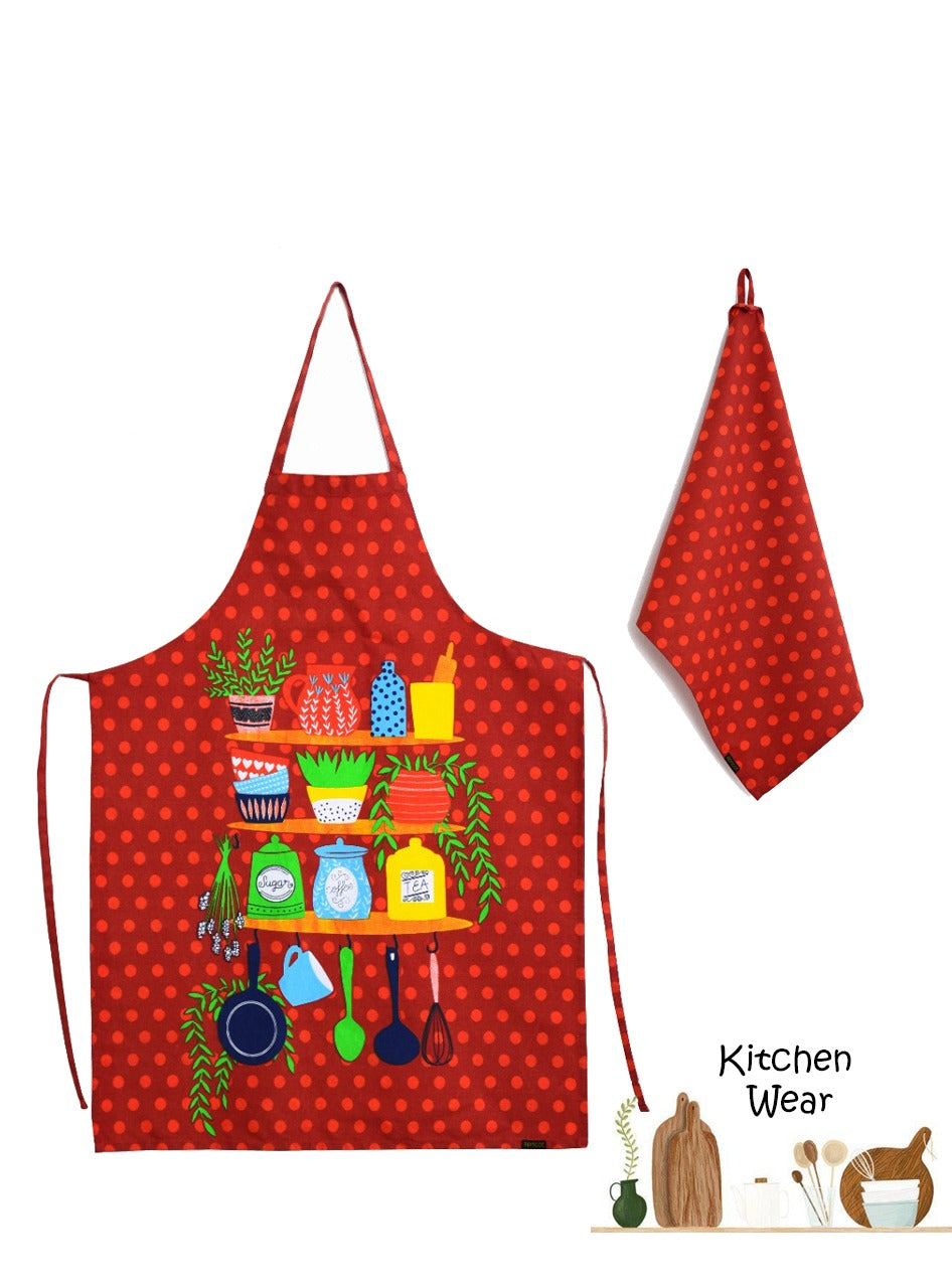 Cooking Kitchen Aprons for Women/Men-KA011  Apricot   