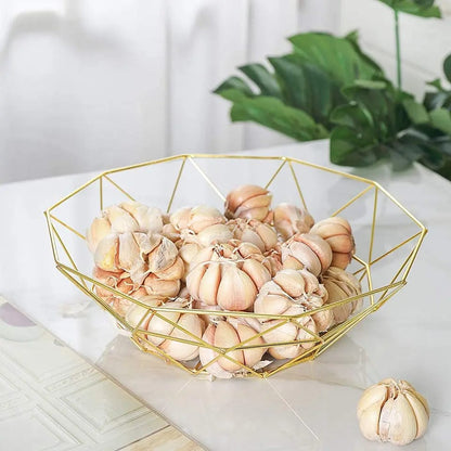 Creative Iron Fruit Basket-(5291) Golden  Apricot   