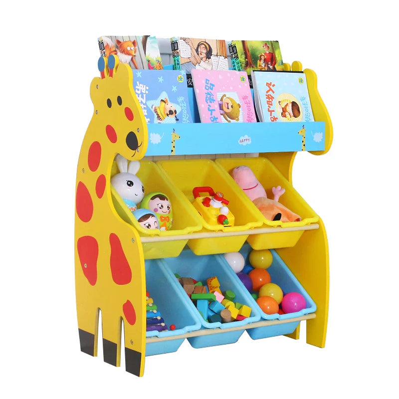 Baby Toy/Book Storage Rack & Storage Cabinet Sorting(SA2405-35) Table Organizer Apricot