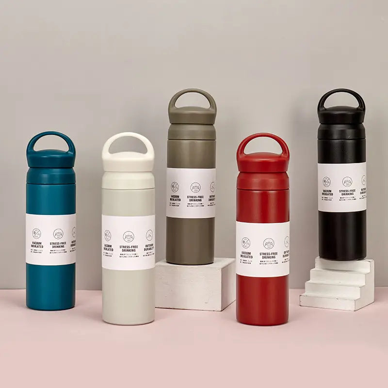 Double-Wall Stainless Steel Insulated Water Bottle(SA2408-225)-Beige Apricot