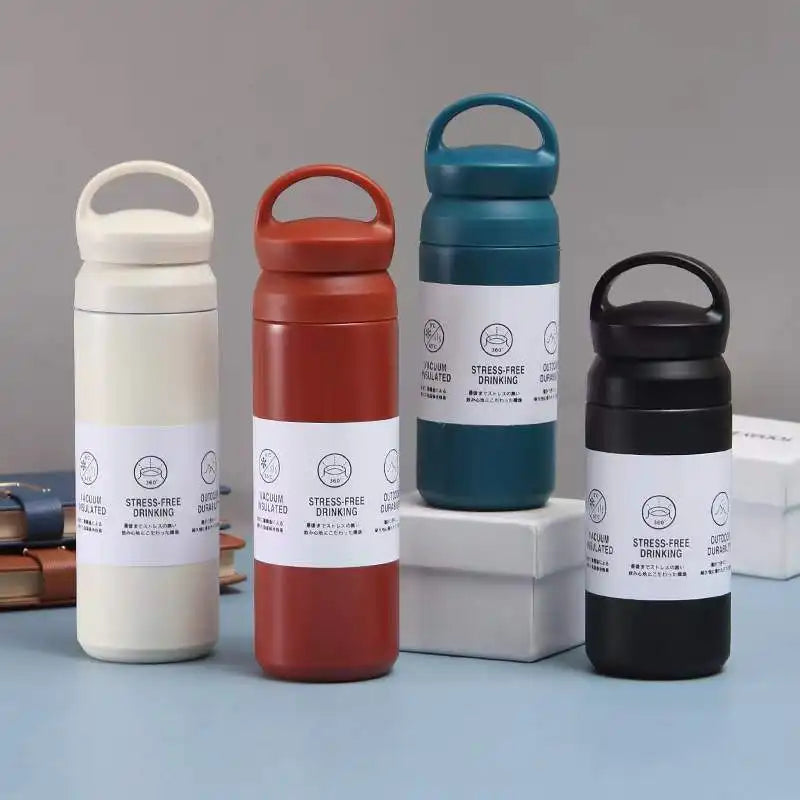 Double-Wall Stainless Steel Insulated Water Bottle(SA2408-225)-Beige Apricot