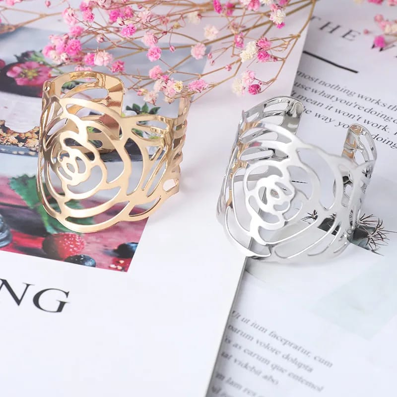 Metal Napkin Holders (5098)-Golden Rose Kitchen Apricot   