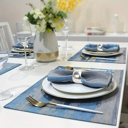 Napkin Holder Rings-Golden Rings Kitchen Apricot   