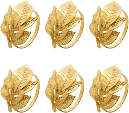 Napkin Holder Rings-Multi Patels(Gold) Kitchen Apricot   