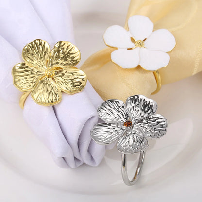 Napkin Holder Rings-Sliver Jasmin Kitchen Apricot   