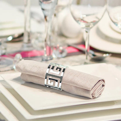 Napkin Holder Rings-Versace(Sliver) Kitchen Apricot   