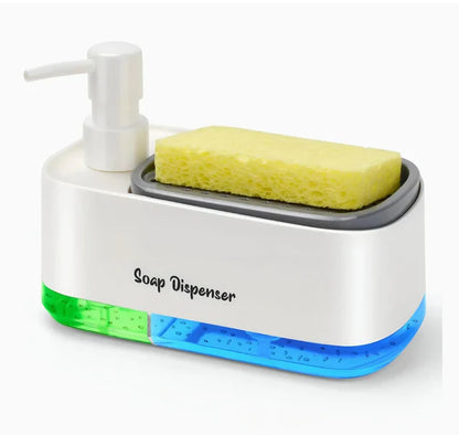 3-in-1 Hand and Dish Soap Dispenser (SA2510-013) cutlery holder Apricot