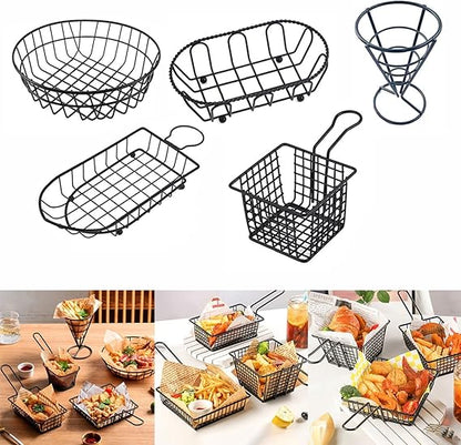 Stainless Steel Tower Snack Basket5646-Black  Apricot   