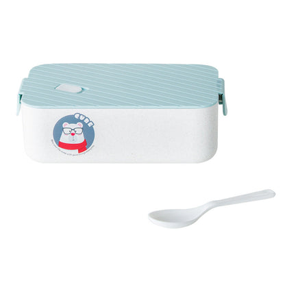 Large Rectangular Lunch Box-SA2408-307(Yellow) Apricot