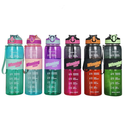 Large Bottle Water Bottle-SA2408-223 Apricot Purple