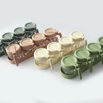 5PCs Spice Jar Seasoning Containers-SA2405-274 Spice and sugar Jar Apricot