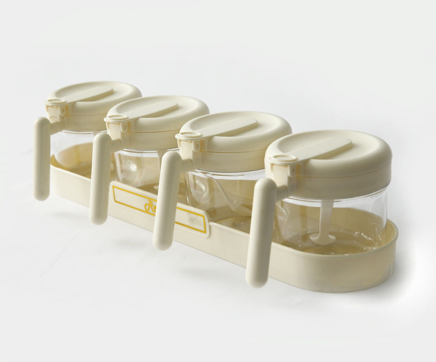 5PCs Spice Jar Seasoning Containers-SA2405-274 Spice and sugar Jar Apricot