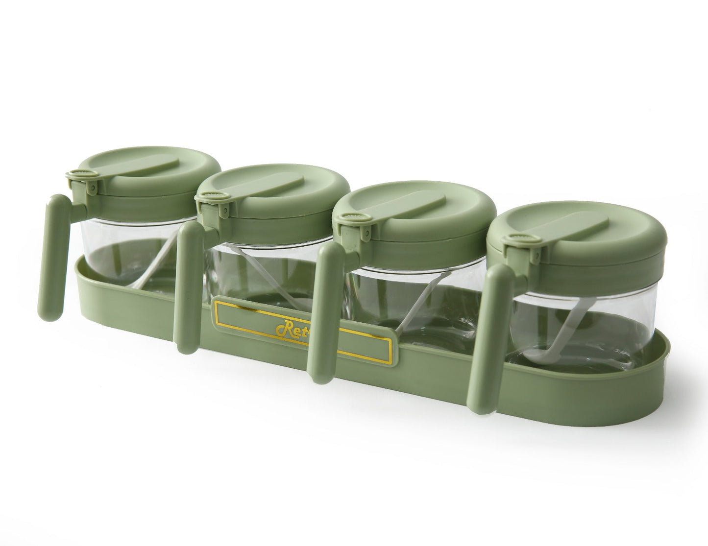 5PCs Spice Jar Seasoning Containers-SA2405-274 Spice and sugar Jar Apricot