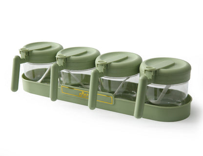 5PCs Spice Jar Seasoning Containers-SA2405-274 Spice and sugar Jar Apricot