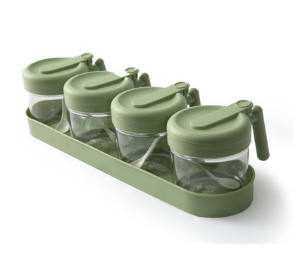 5PCs Spice Jar Seasoning Containers-SA2405-274 Spice and sugar Jar Apricot