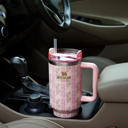 Stanley Quencher H2.0 FlowState™ Tumbler 40 OZ-1200ML-Rose Patel Motion Tumbler Apricot